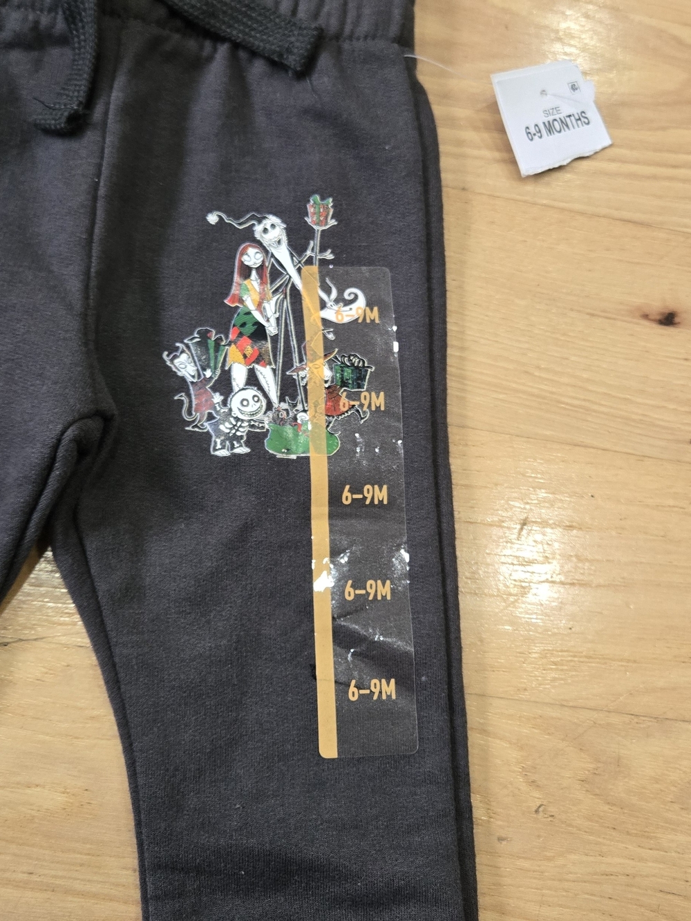 NWT Disney Black Kids Sweatpants with Jack Skellington Holiday Graphic